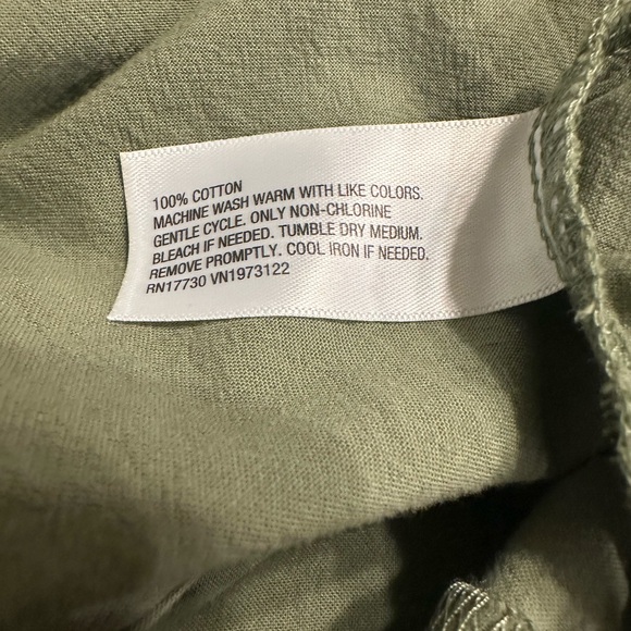 Ava & Viv Olive Button-Down Midi Dress - Picture 5 of 5